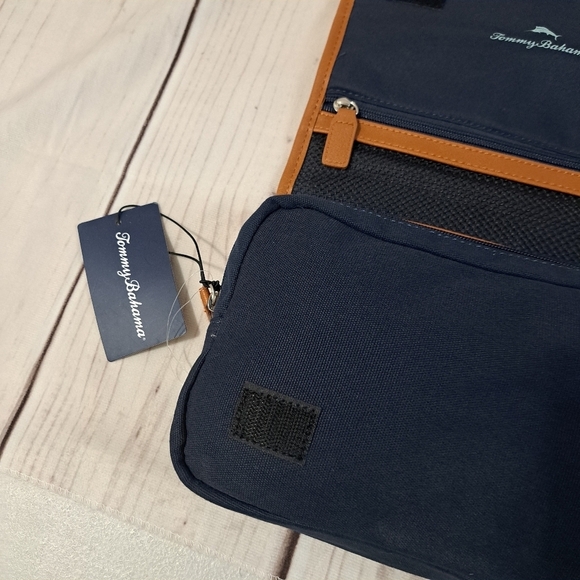 Tommy Bahama Canvas Toiletry Travel Bag No Bottle No Comb - Picture 3 of 6